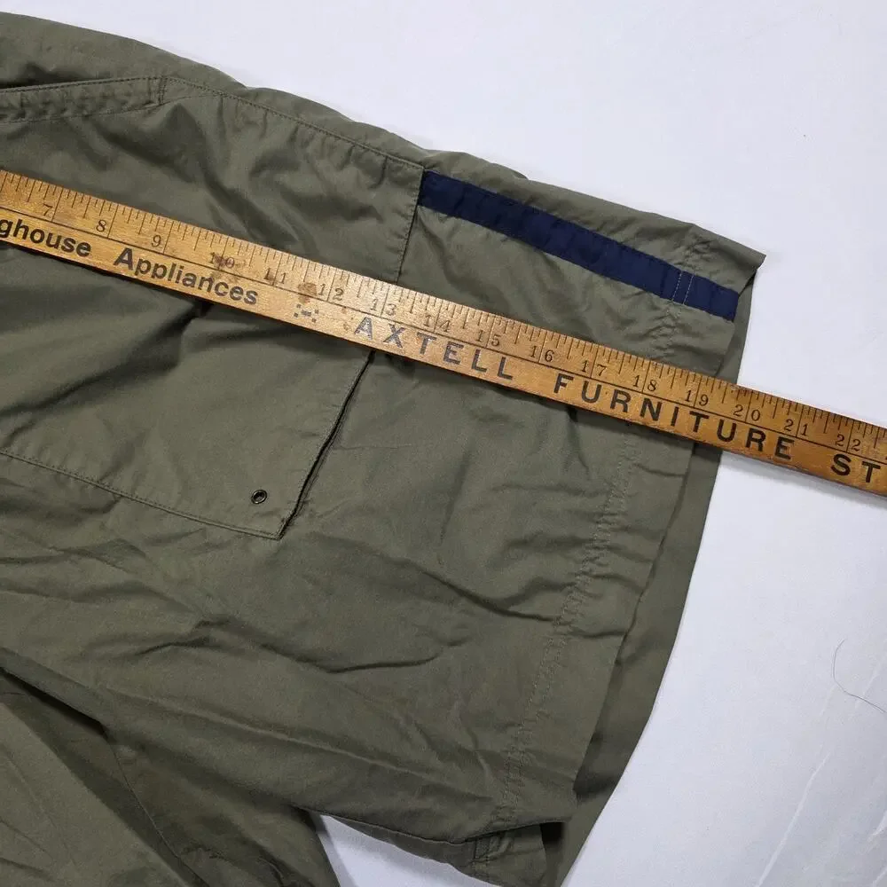 Vintage Nike Board Shorts Mens Small 28 Olive Green Swim Trunks Y2K Surf Beach